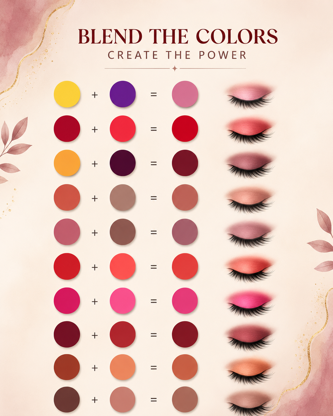 All in one Color Palette with 20 Shades For Lips, Blushes, Eyeshadows and Foundation